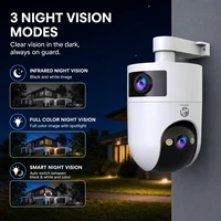 JOOAN 4K 8MP Wifi PTZ Camera Outdoor Dual Screen 5X Zoom Motion Detection Security Protection IP Camera CCTV Video Surveillance 6