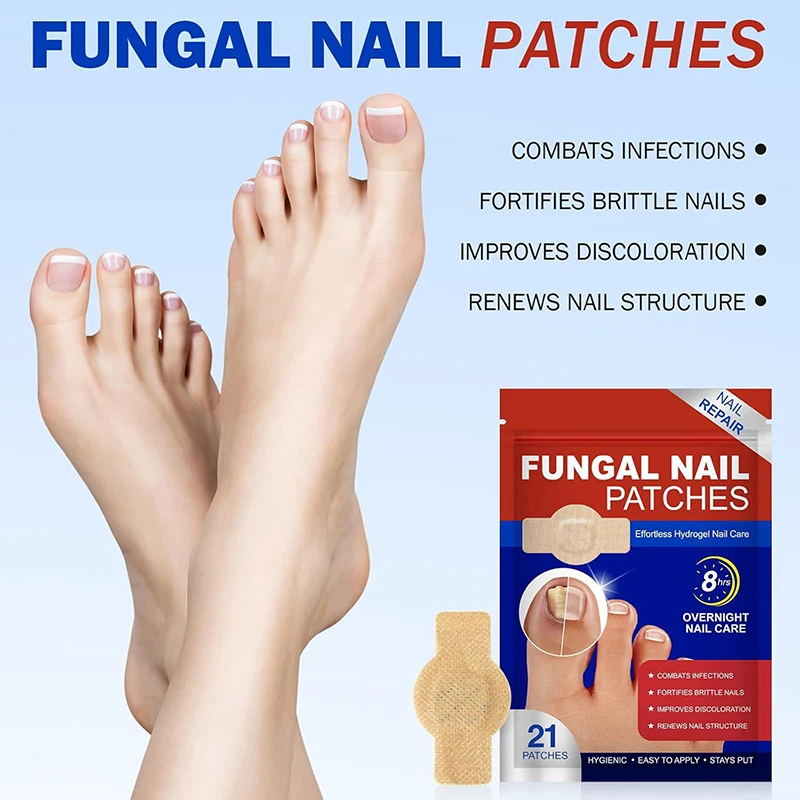 10/21Pcs Toenail Repair Patch Adhesive Nail Care Sticker For Foot Nail Protection Support