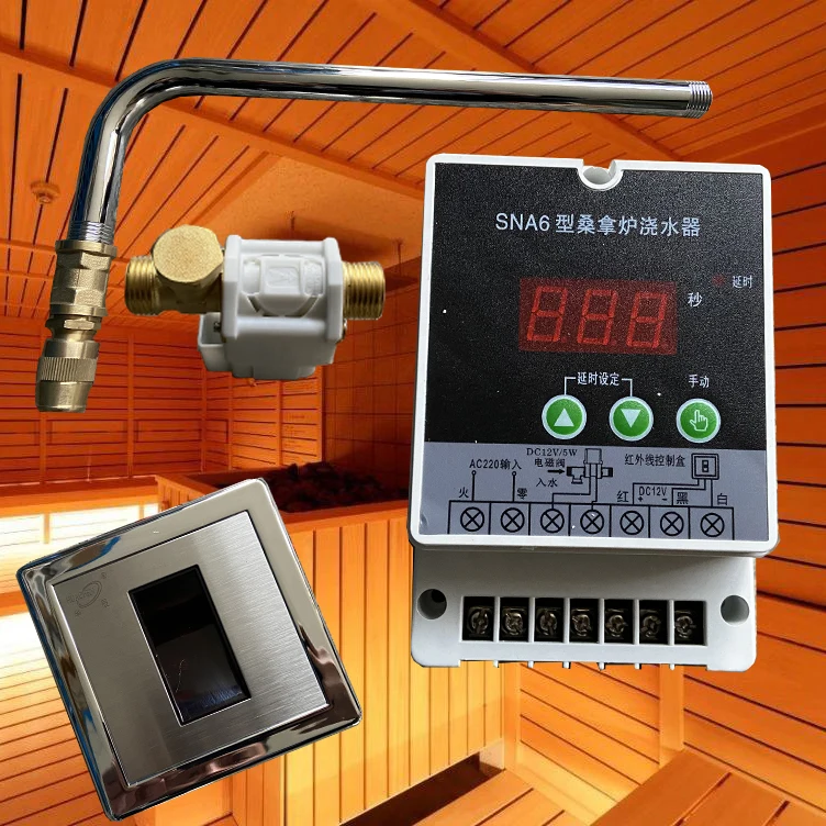 Imagem -04 - Sala de Sauna Automático Dispositivo Pulverizador Controlador de Rega Dispositivo Interruptor Toque Elétrico Sprinkler Seco Vapor Forno Equipamentos