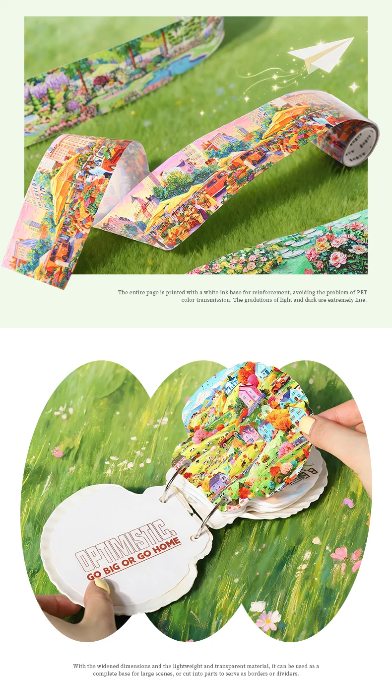 Journal GO 5cmx2m Dream Estate Scrapbook Landschafts-Klebeband-Aufkleber für Collage Junk Journal Dekoration Masking Tape Schreibwaren – Detail 11