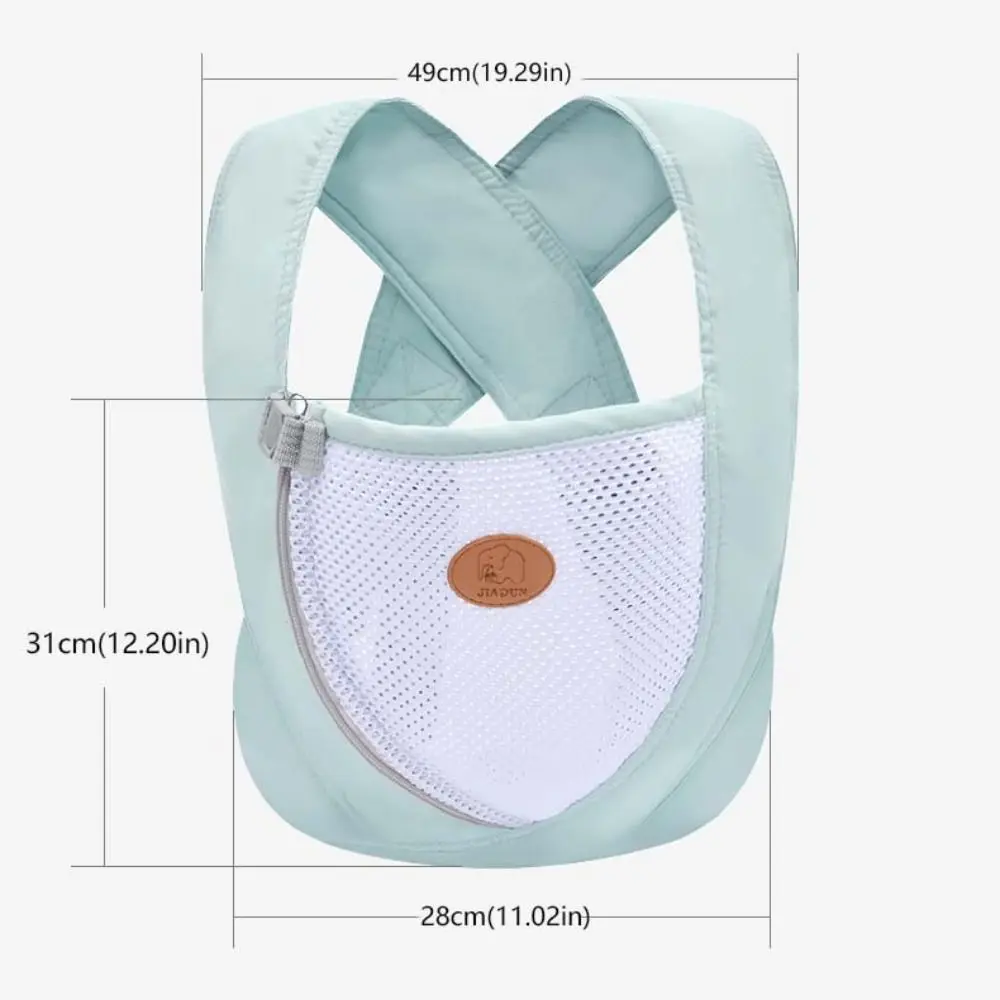 ทารกแรกเกิดด้านหน้า Holding Baby Wrap Carrier ผ้าฝ้ายตาข่ายทารกกระเป๋าเป้สะพายหลังทารก Kangaroo Bag แนวนอน Holding Type