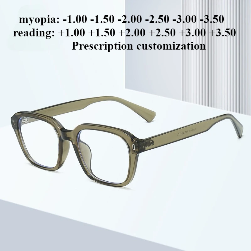

57mm New Anti-Blue Light TR90 Frame Men's Myopia Women's Anti-Blue Light Reading Glasses