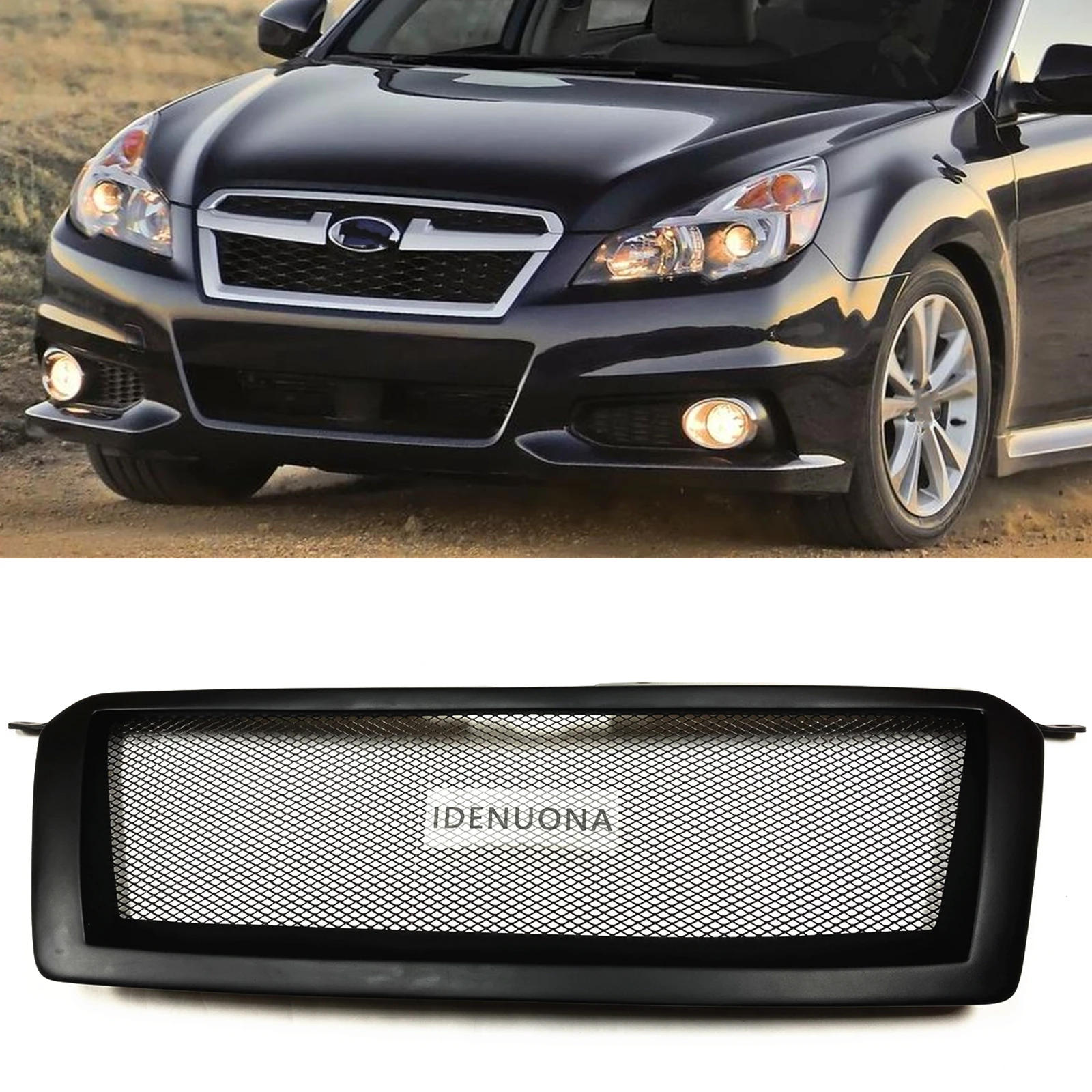 

Grill Front Grille For Subaru Legacy 5th SUV 2013.7-2014 Fiberglass/Carbon Fiber Honeycomb Style Upper Bumper Hood Mesh Grid Kit