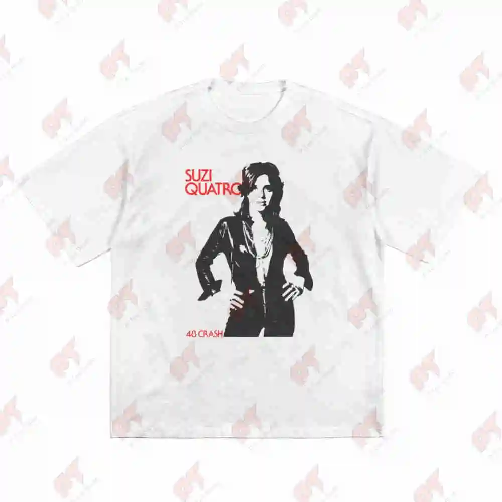 Suzi Quatro Susie Q Retro Rock Short Sleeve Tee 100% Cotton T-Shirt