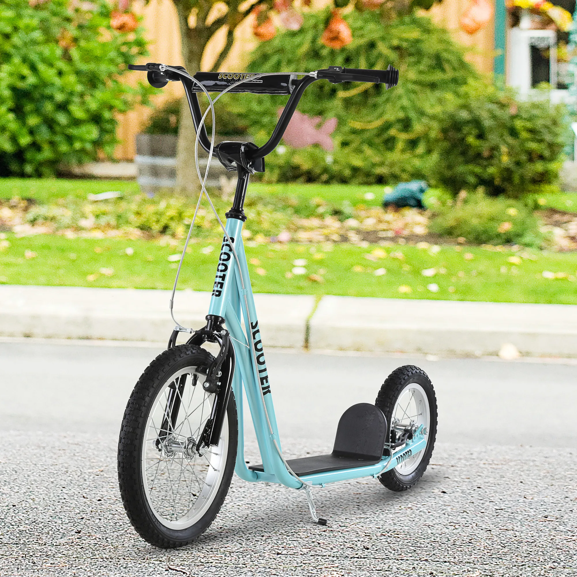 HOMCOM Patinete para Niños Mayores de 5 Años con Neumáticos Freno Altura