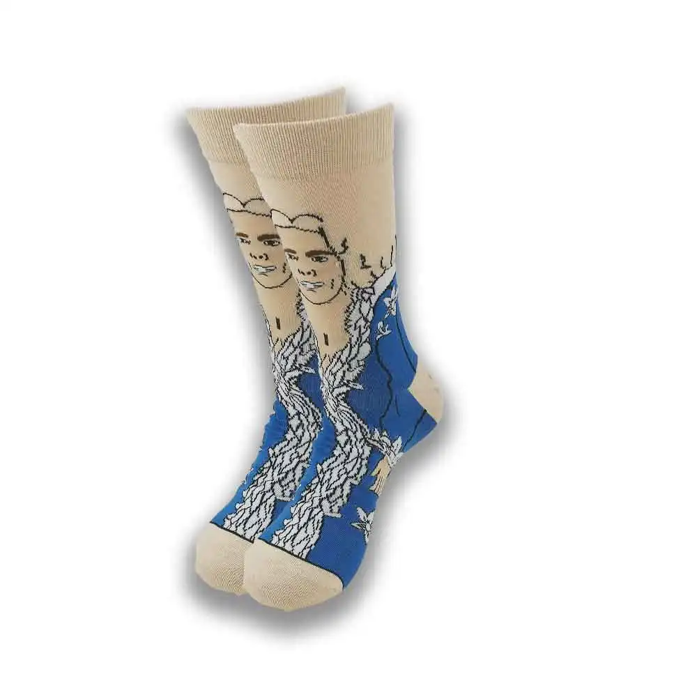 Fashion Men\'s Sports Socks Fashion Women\'s Personality Anime Socks Cartoon Fashion Skarpety high Quality Sewing Pattern
