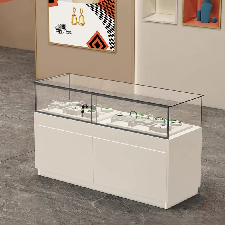 Custom.Modern Jewelry Display Counter Design Store Furniture - Glass Jewelry Display Cabinet Luxury Jewelry Display Cabinet