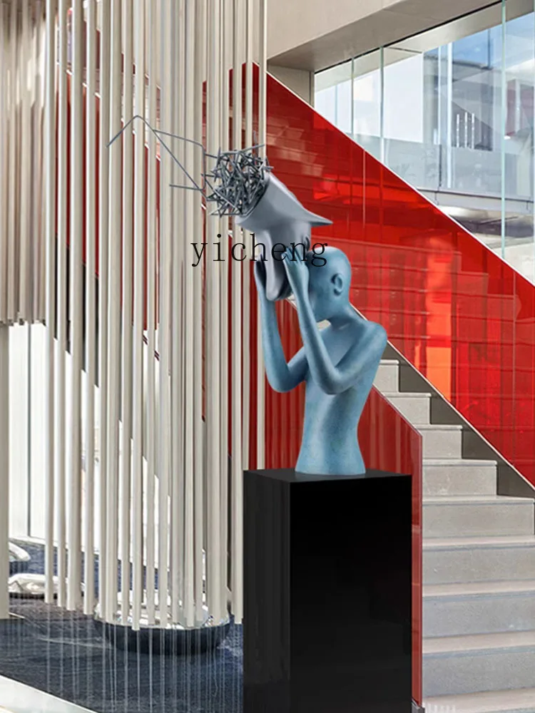 Zf Hallway Decoration Abstract Figure Sculpture Large Art Device High-End Modern