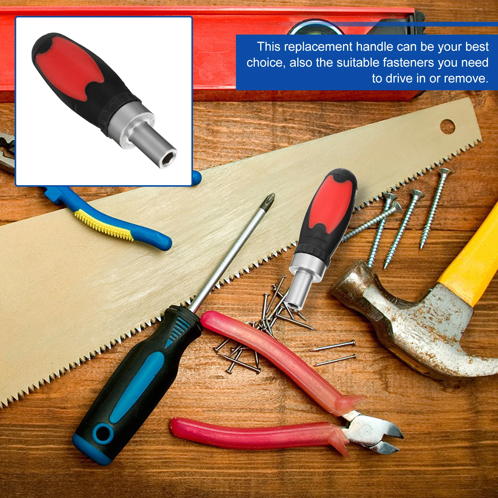 Screwdriver Tool Home Fixing Tools Handle Repairing Durable Handles Iron Replaceable Ergonomic