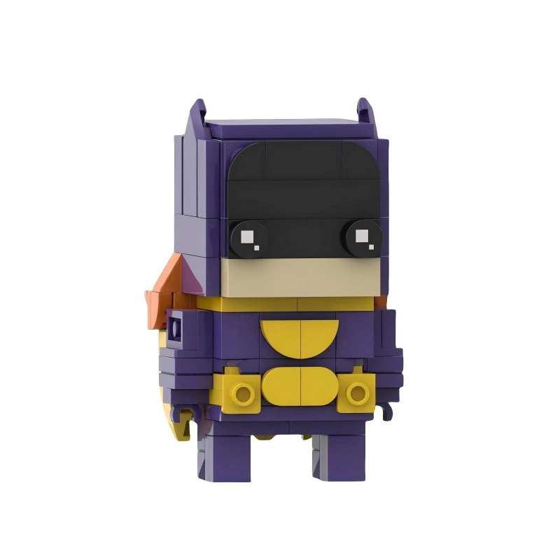 MOC – figurine de film animé Bricksheadz, jouet pour enfants, modèle Joker, cape de chauve-souris, poupée croisée, blocs de construction, bricolage, cadeau de Collection pour adultes