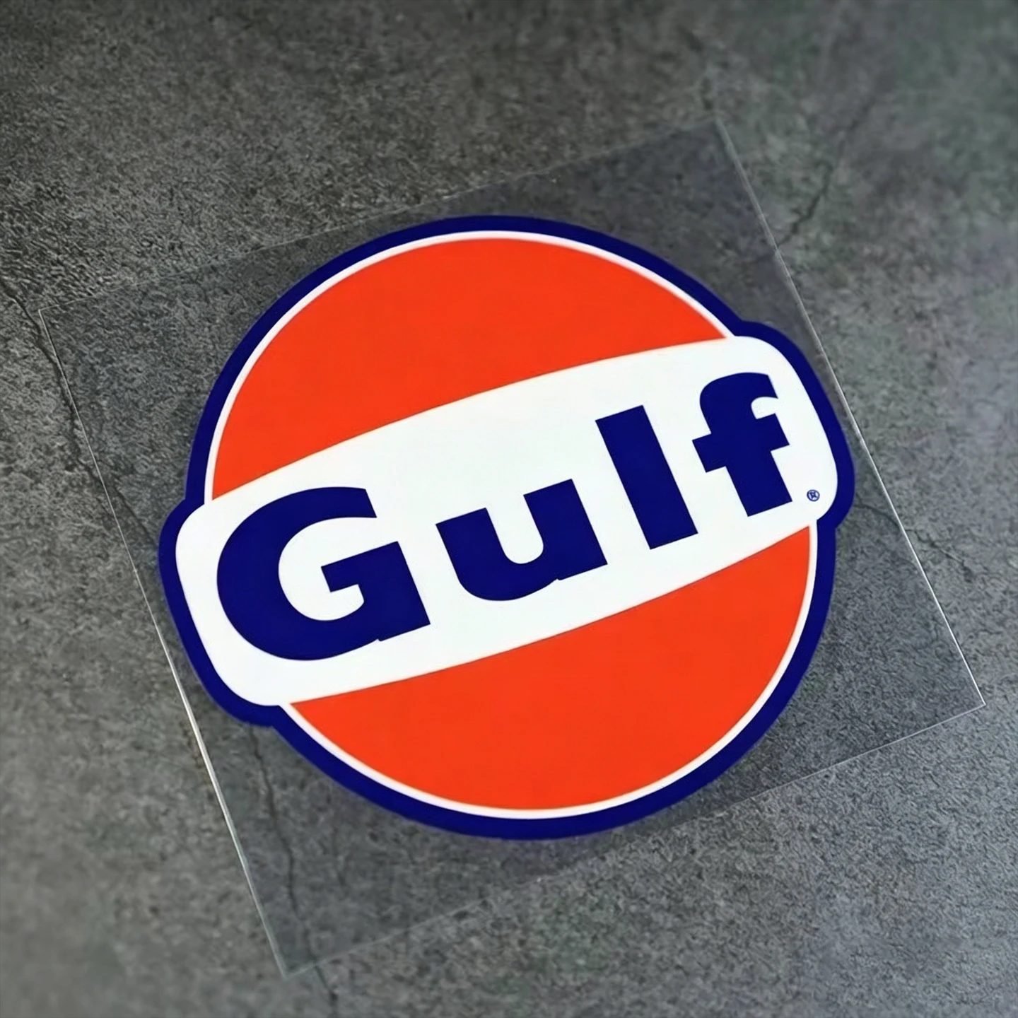 Gulf Vintage Style Reflective Motorcycle Sticker Moto Scooter Racing Body Helmet Fuel Tank Vinyl Waterproof Accessories Decal