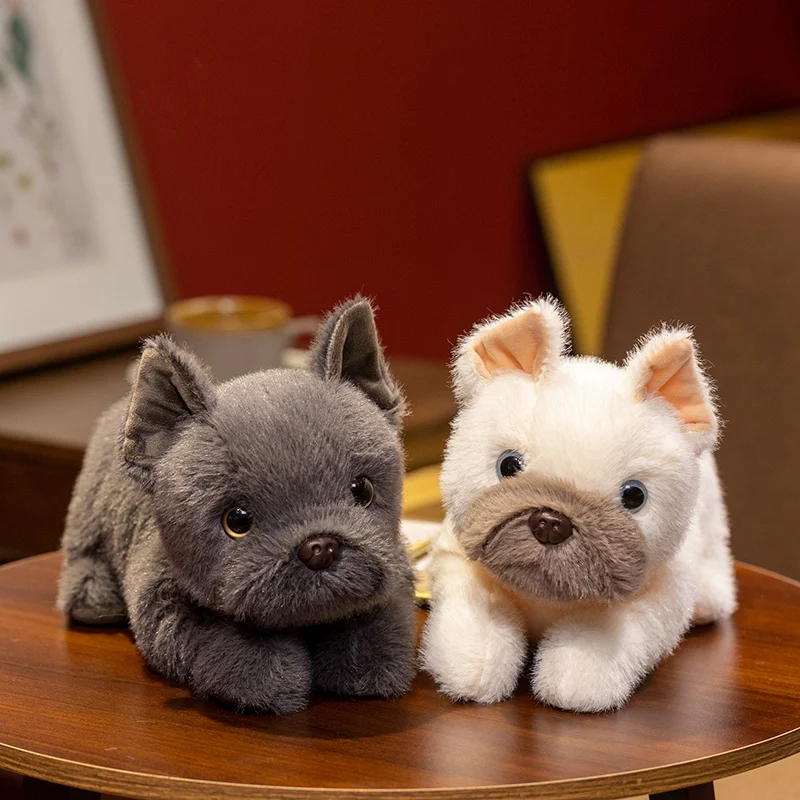 ตุ๊กตาบูลด็อกนอนจำลองขนาด 30 ซม. ของเล่นตุ๊กตาบูลด็อกน่ารัก หมอนตุ๊กตาสุนัข ของขวัญวันเกิดสุดน่ารัก ของขวัญเปิดเทอม ของขวัญอนิเมะ