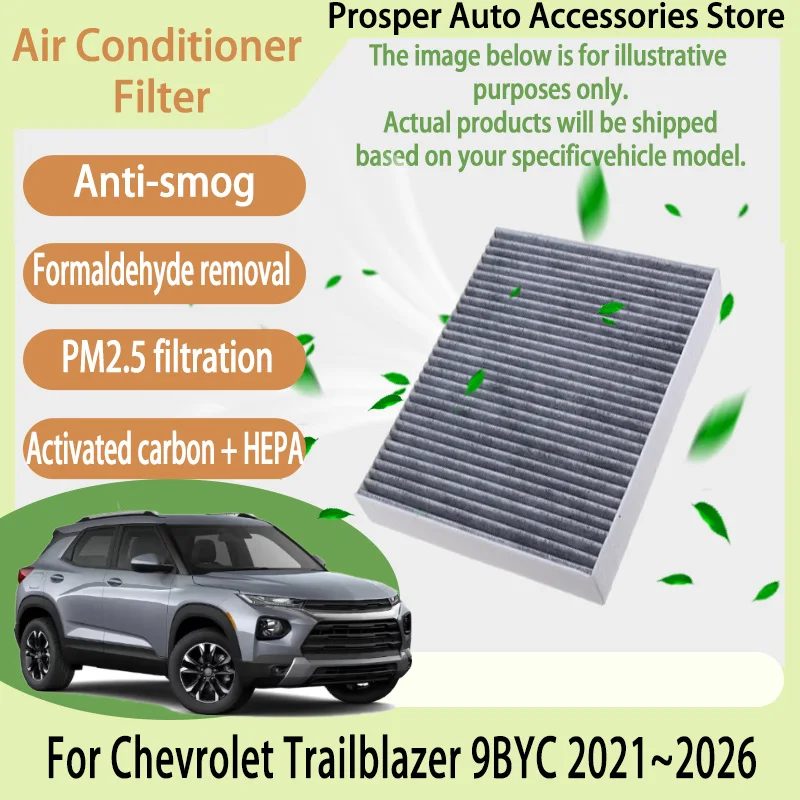 

Для Chevrolet Trailblazer 2021 ~ 2026 автомобильная кабина, кондиционер пыльцы, фильтр кондиционера, салонный фильтр с активированным углем, автомобильные аксессуары
