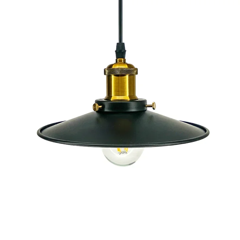 

Loft Warehouse vintage pendant lights iron lamp shads Decoration Black for bar coffee dining room kitchen light E27 holder