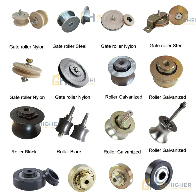 passenger hoist cable counter roller guide roller gate roller nylon wheel for construction building hoist spare parts