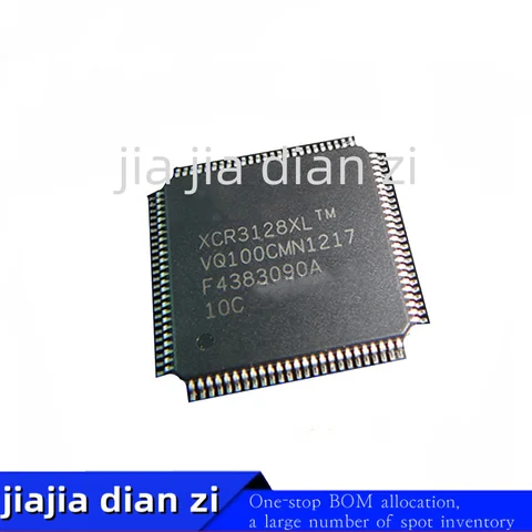 1pcs/lot XCR3128XL-10VQG100C XCR3128XL Programmable logic device ic chips in stock IC CPLD 128MC 9.1NS 100VQFP