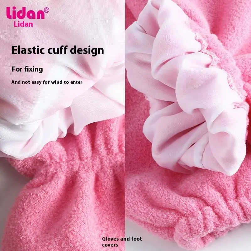 1 Pair Insulation Care Gloves Flannel Elastic Opening Nail Protection Hand Therapy Paraffin Wax Mitts Reusable Warmers For Women