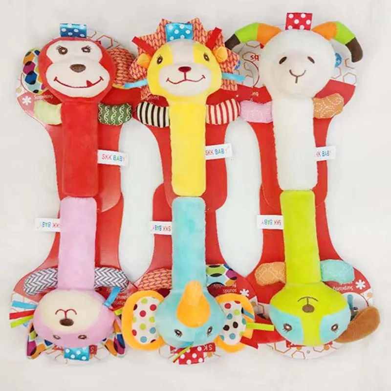 

Plush Toys for Infants, Young Children Animals Hand Cranked Bars Bed Bells