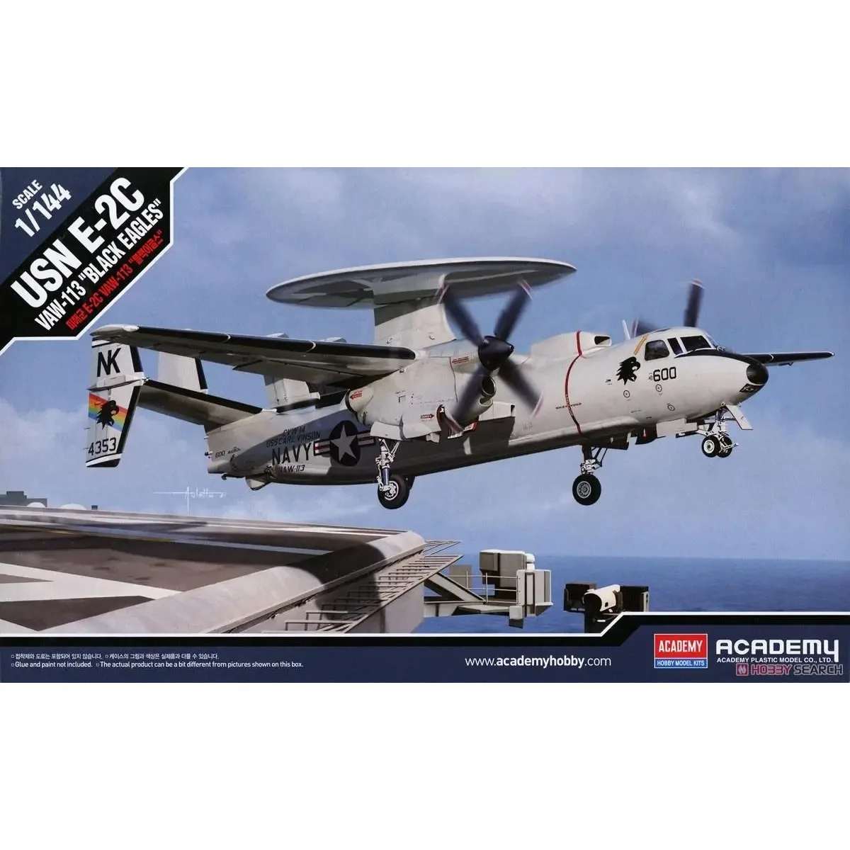 

ACADEMY 12623 1/144 E-2C Hawkeye VAW-113 "Black Eagles" Model Kit Custom Collectible Children Toy Birthday Gift