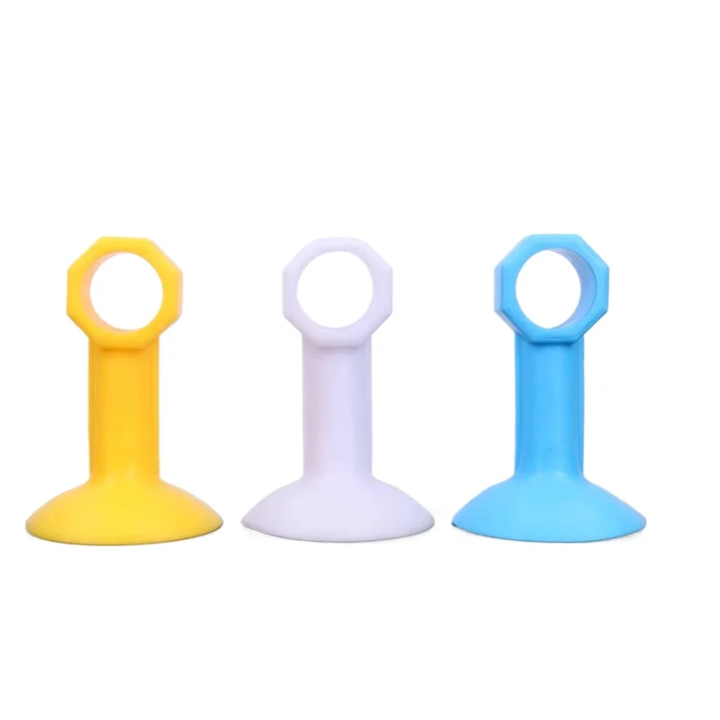 Punch-free Silicone Door Suction Stopper, Mute Anti-collision Wall Mounted Door Buffer, Quiet Door Resistance Bumper for Bathroo