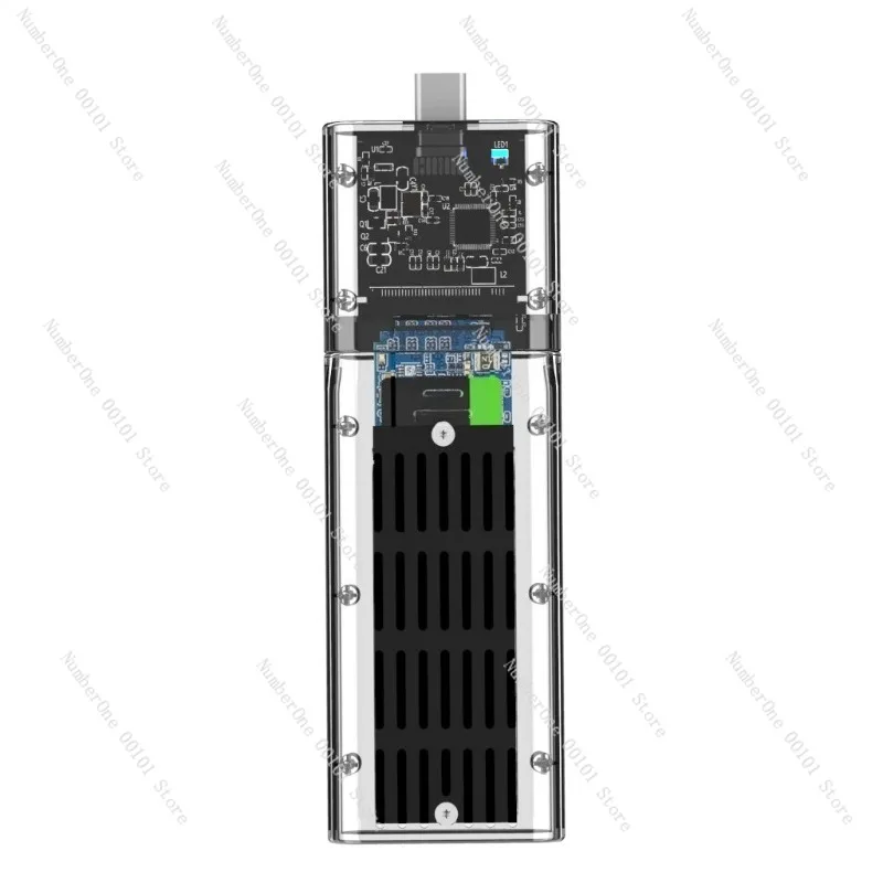 USB3.0 Gen1 SSD Solid-State SATA Protocol M.2 NGFF Portable Hard Drive Enclosure, USB Interface for Fast Data Transfer
