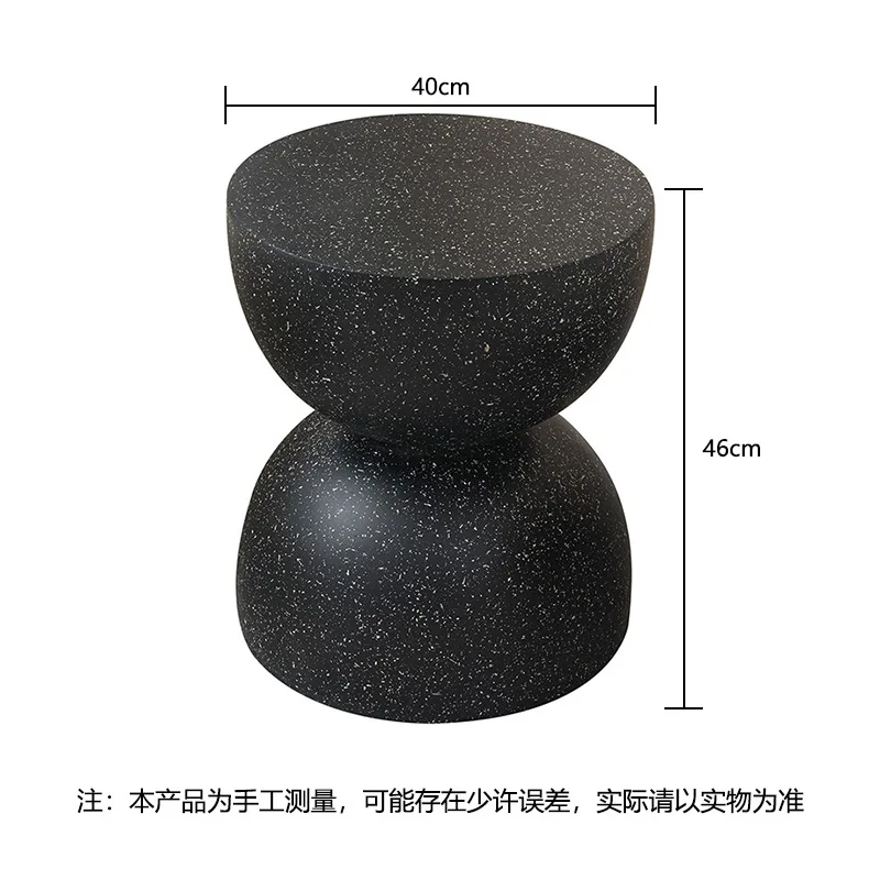 Nordic Creative Side Table Designer Art Sofa Desk Hourglass Design Coffee Stand for Living Room Elegant Stylish Modern Furniture