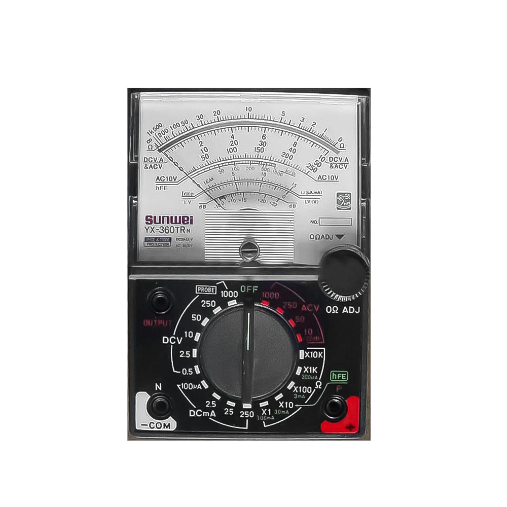 YX-360TRD Analog Multimeter with Test Probe AC/DC Voltage Current Pointer Multi Meter Tester High Precision Diode Ohm Tester