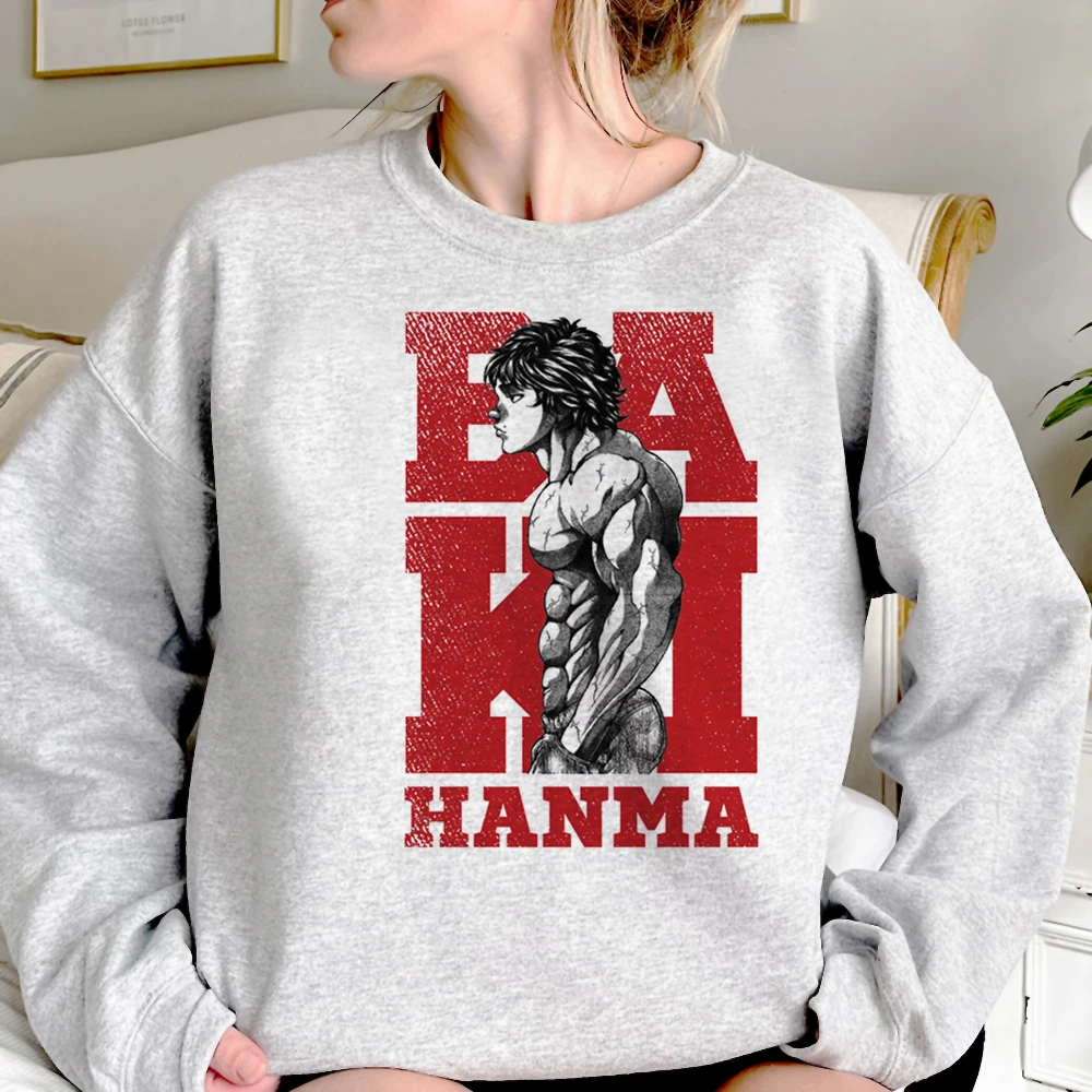 

Baki Hanma hoodies women funny japanese graphic 2023 Pullover pulls women 90s sweater