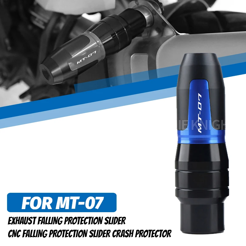 Para MT-07 MT07 MT 07 2014 2015 2016 2017 2018 Protectores de Chasis CNC para Motocicleta, Deslizadores de Escape, Protectores Anticaída con Logotipo