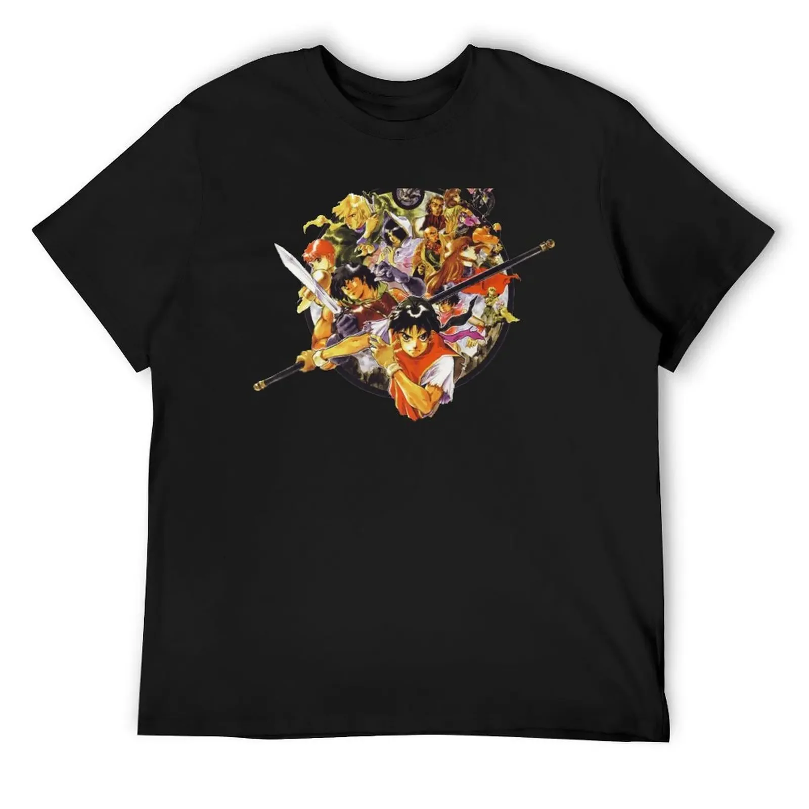 

Suikoden 1 Cover (no text) T-Shirt graphic t shirts vintage graphic tee sublime funny shirt cotton anime shirts men