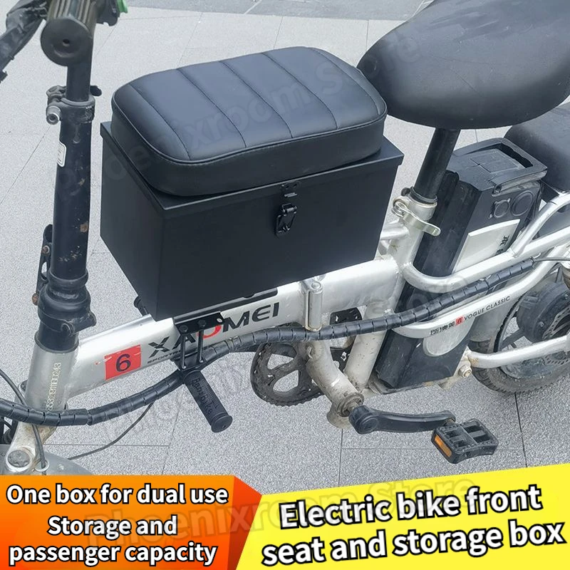 Folding Electric Bikes Child Seats Bicycle Front Seats and Storage Box Bicycle Accessories