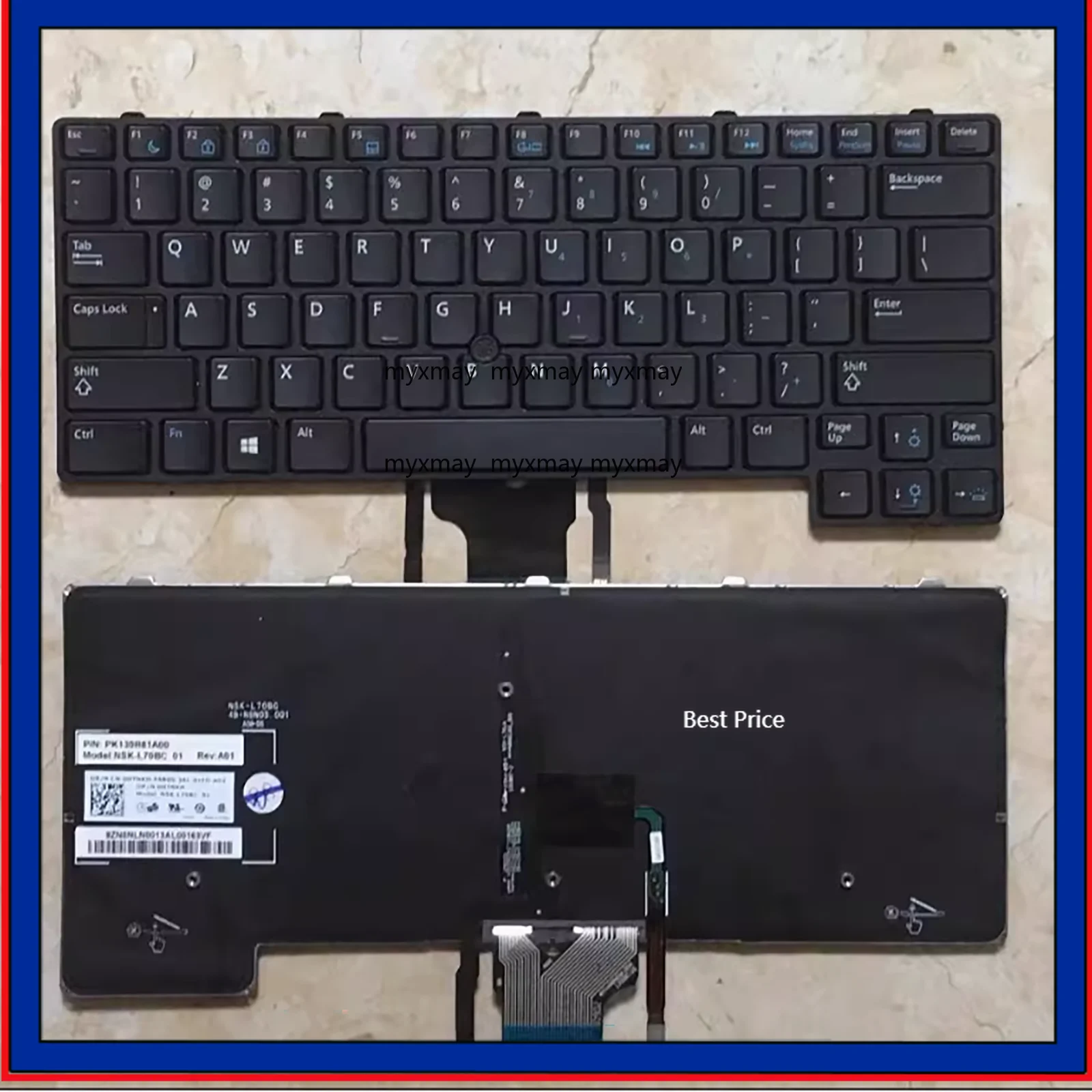 

US for Dell Latitude E6430U E6430S E6330 E6530U E6430u-100TB Laptop Keyboard