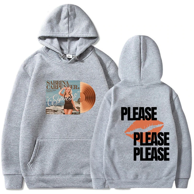 Sweat à capuche Sabrina Carpenter pour homme, sweats à capuche College de lettres PVD, pulls souriants, streetwear unisexe, mode, s'il vous plaît