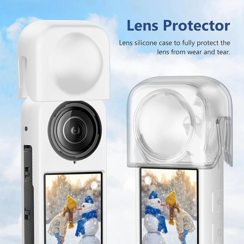 غطاء حماية من السيليكون مضاد للخدش لملحقات كاميرا الحركة Insta 360 X4