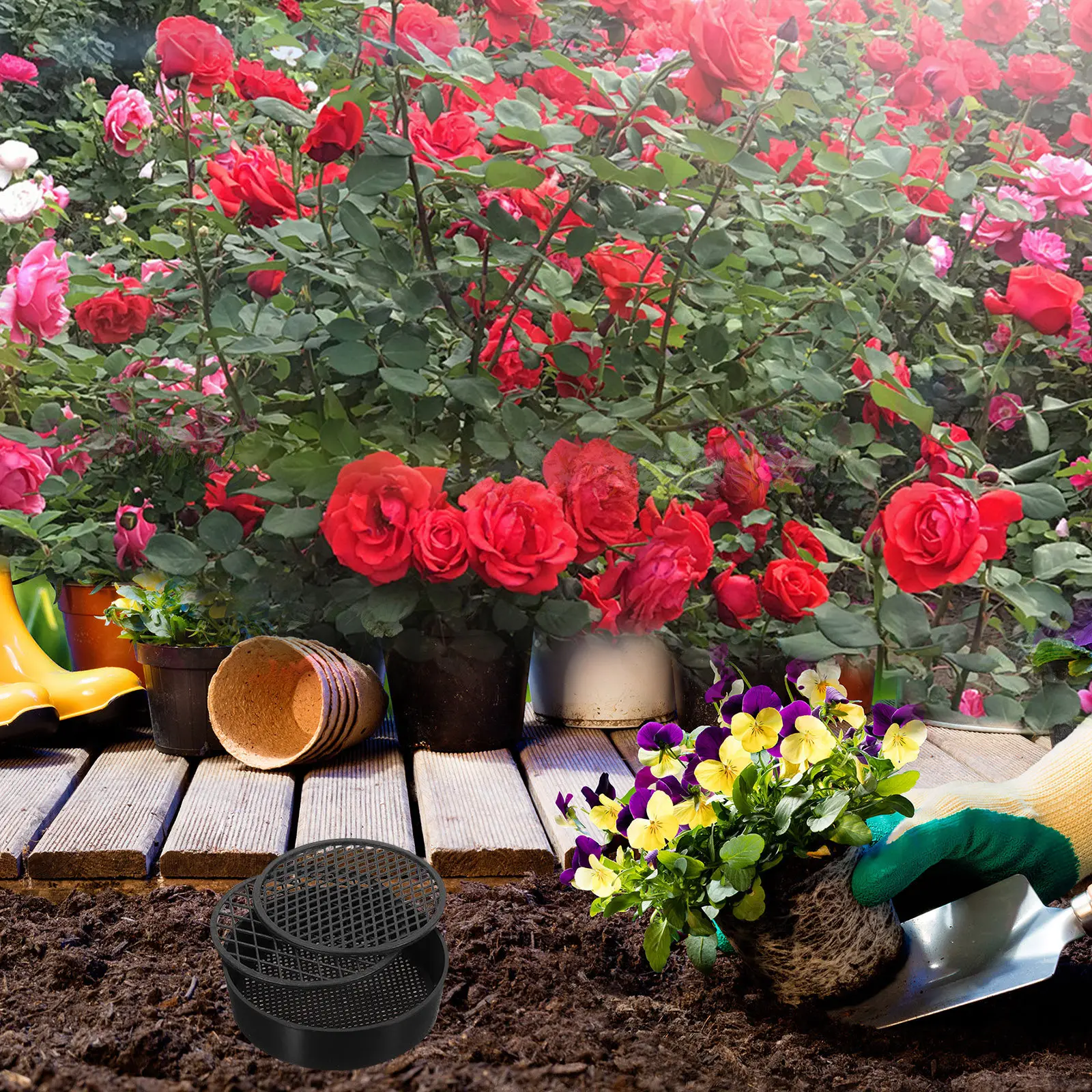 Tamices de plástico para suelo - Garden Sieve Soil reseña y precio