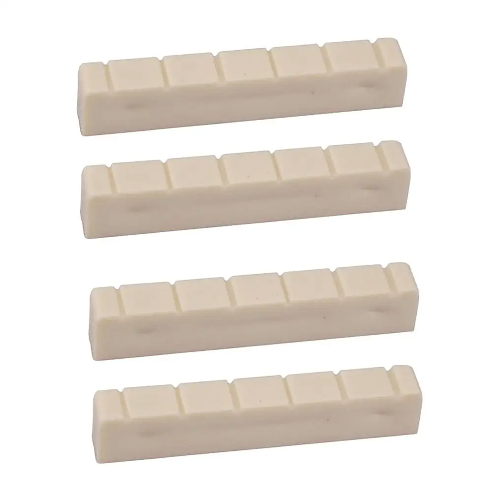 48mm Slotted Classical Guitar Nut White Plastic 6 String Classic Accessory Bundle for Repair and Setup Needs