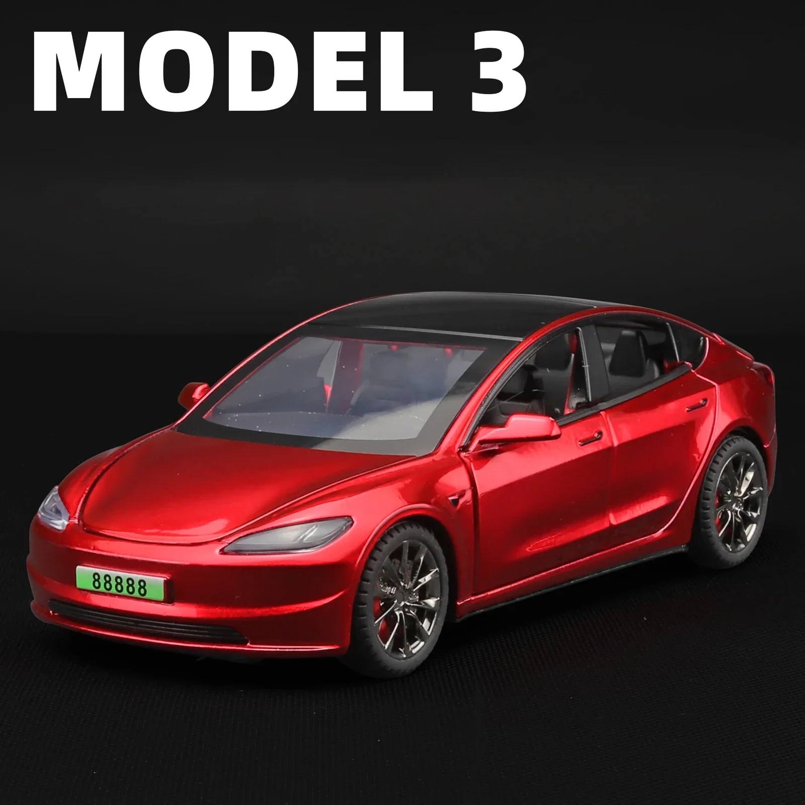 2024 НОВИНКА 1:32 ДЛЯ TESLA Model 3, модель автомобиля из сплава, игрушечный автомобиль, литье под давлением металла, звуковой и световой автомобиль, игрушечный автомобиль, автомобиль