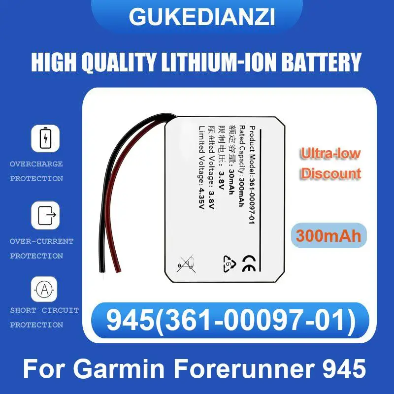 Battery For Garmin Forerunner 945 Vivoactive HR GPS Smartwatch watch 361-00090-00 955 VENU