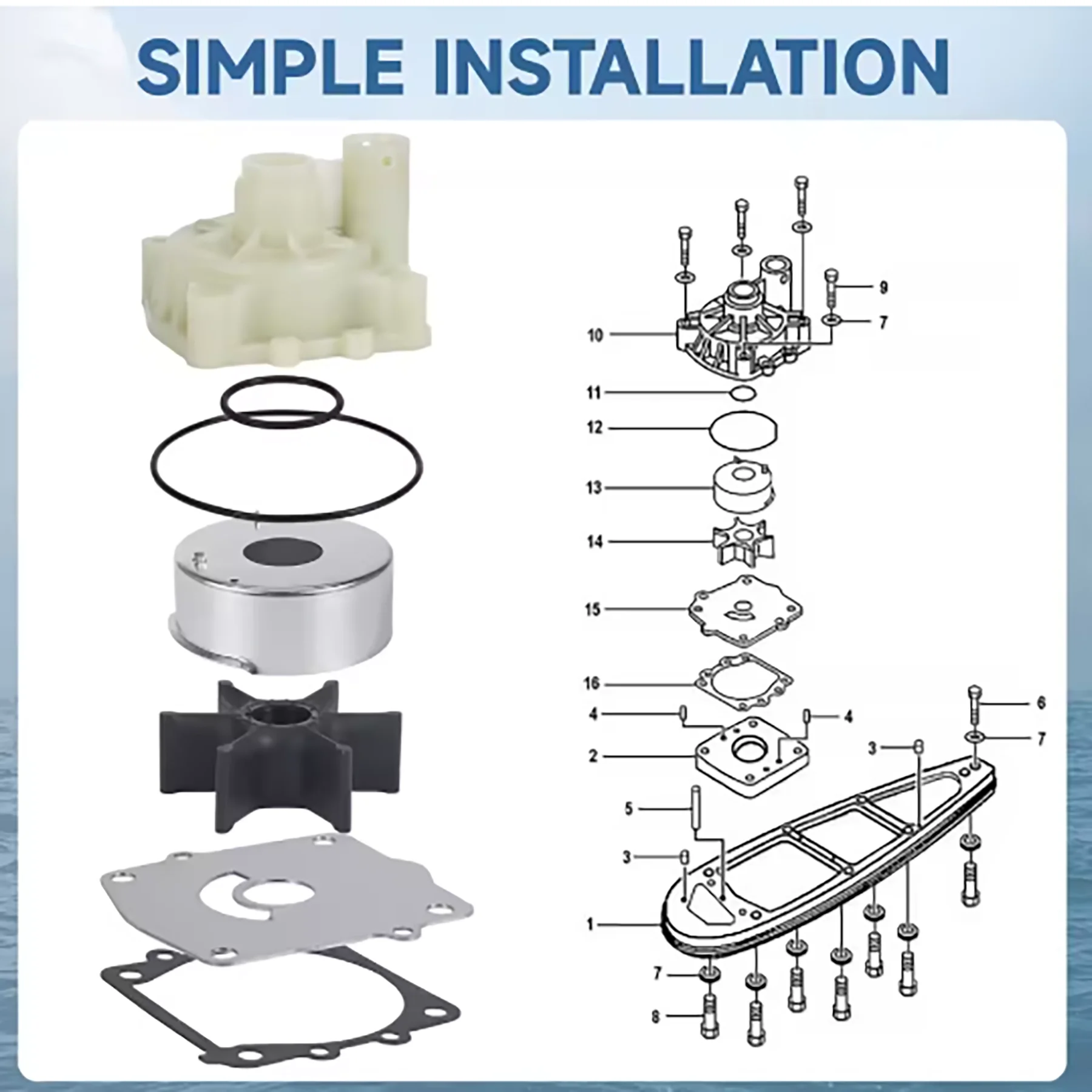 61a-w0078-a2-fits-yamaha-water-pump-impeller-repair-kit-150-175-200-225-250-300hp-outboard-engines-black-rubber-kit-61a-w0078-a3