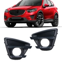 Car Front Bumper Fog Lamp Light Trim Cover Frame Lid Bezel Hood For Mazda CX5 CX-5 2015 2016