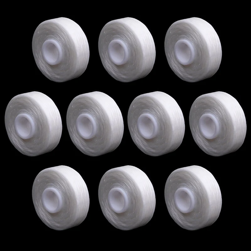 10 Rolls 50M Dental Flosser Oral Hygiene Teeth Cleaning Dental Floss Spool Wax Mint Toothpick Dentistry Orthodontic Floss Tools