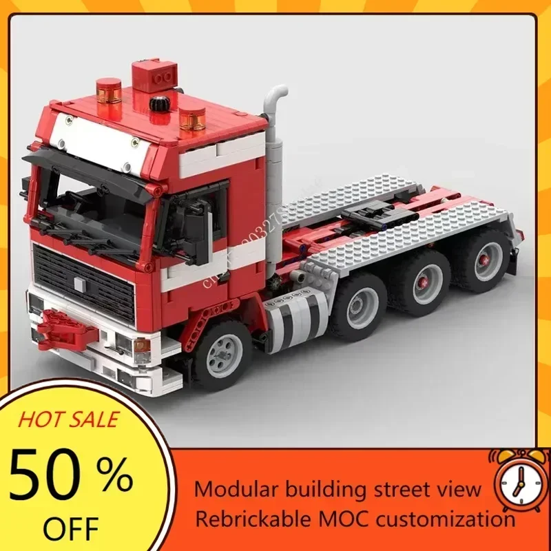 

1189PCS MOC City Transportation F16 Truck Model Building Blocks Bricks DIY Creative Education Assembly Puzzle Toys Gift