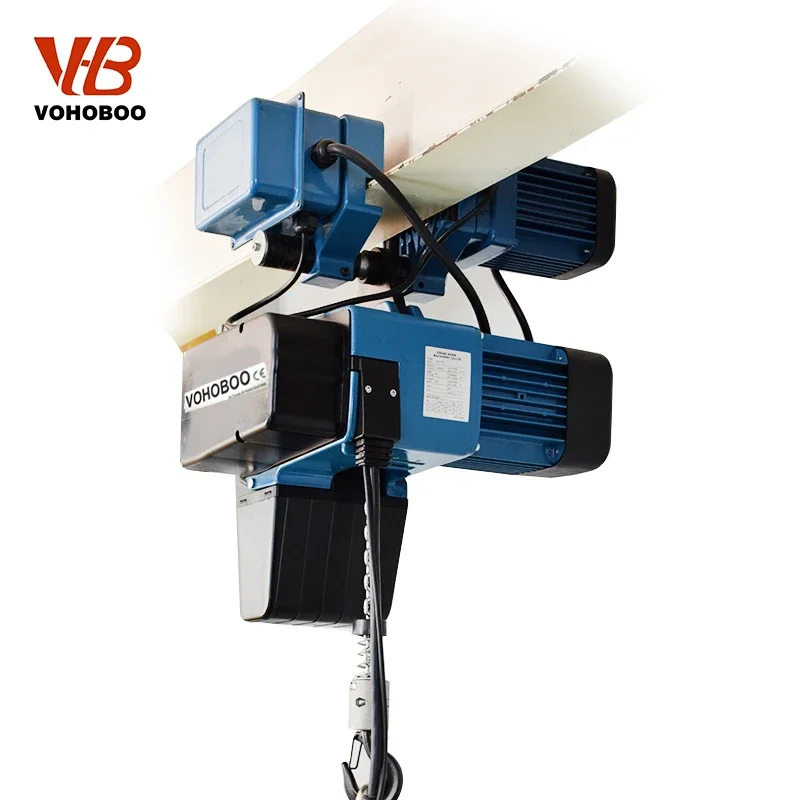 Moveable Electric Chain Hoist 1 - 3 Ton Metal Steel New for Hotels Restaurants Retail