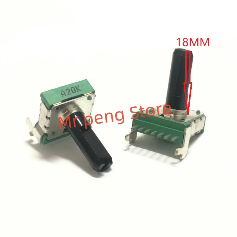 

2pcs for ALPHA RK14 dual rotating A20K Potentiometer mixer power amplifier volume adjustment 7-pin