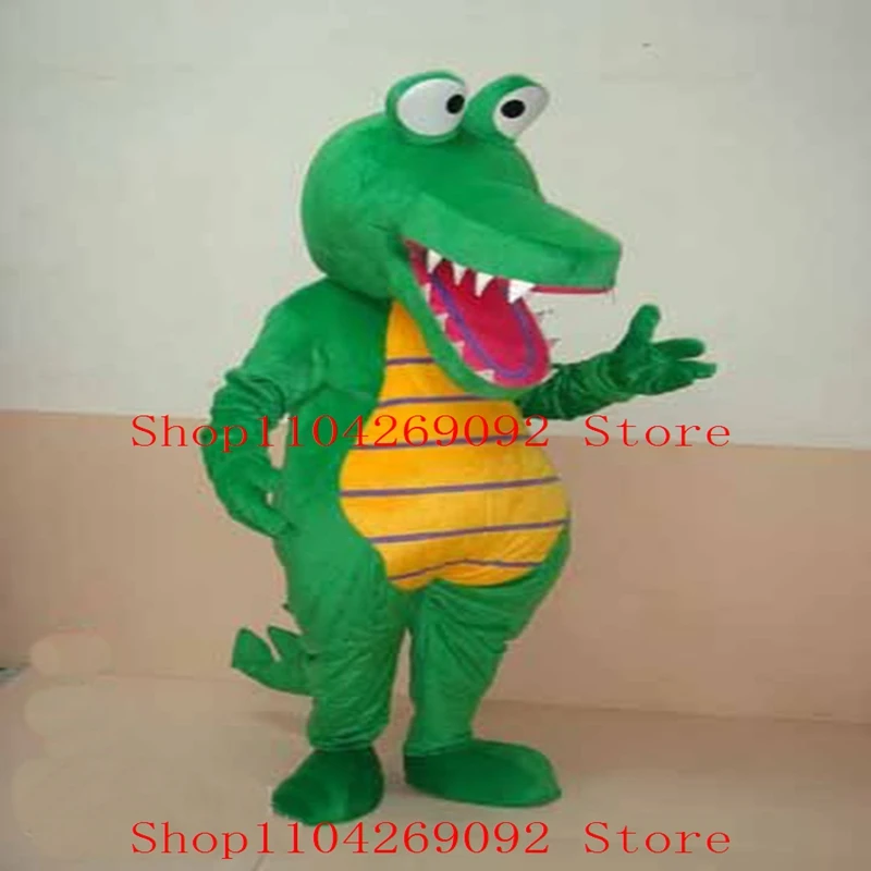 

Crocodile Mascot Costume Cartoon alligator Mascotter Birthday Anime Cosplay Costumes Character Party Maskote Halloween Carnival