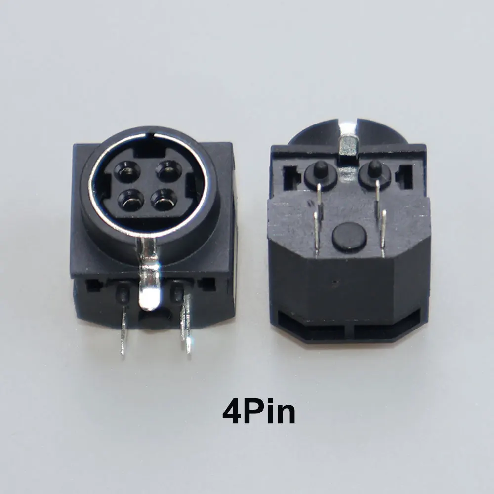 10 stks Terminal Audio Video Din Vrouwelijke Socket Connector S-video PCB Mount 3/4/5/6/8/9Pin Zilver Tone PS2 Circulaire DIN Micro Jack