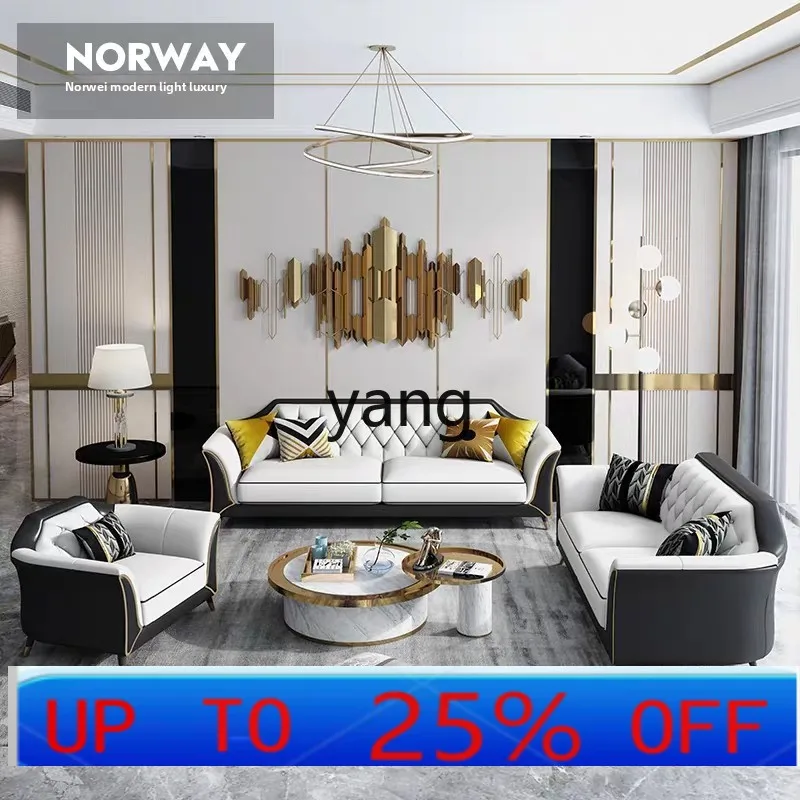 

Lh American dark green new light luxury combination post-modern simple Hong Kong-style leather corner sofa