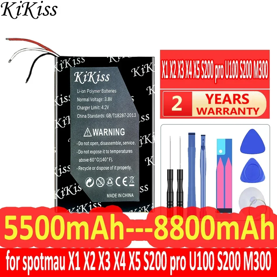 

Мощная батарея 5500mAh/8800mAh KiKiss для spotmau S200 pro U100