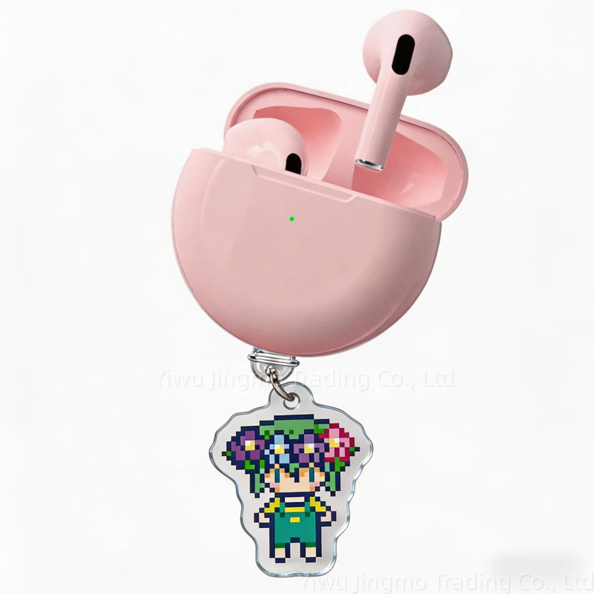 Cartoon pixel style USB C dust plug acrylic decor anti dust accessory for type C cell phones and wireless Bluetooth earphones
