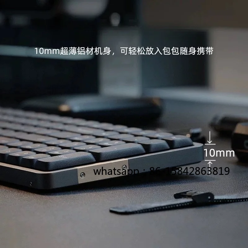 100 Low Axis, Mechanical Keyboard, Wireless Bluetooth, Tablet Office, Ultra-thin and Portable.